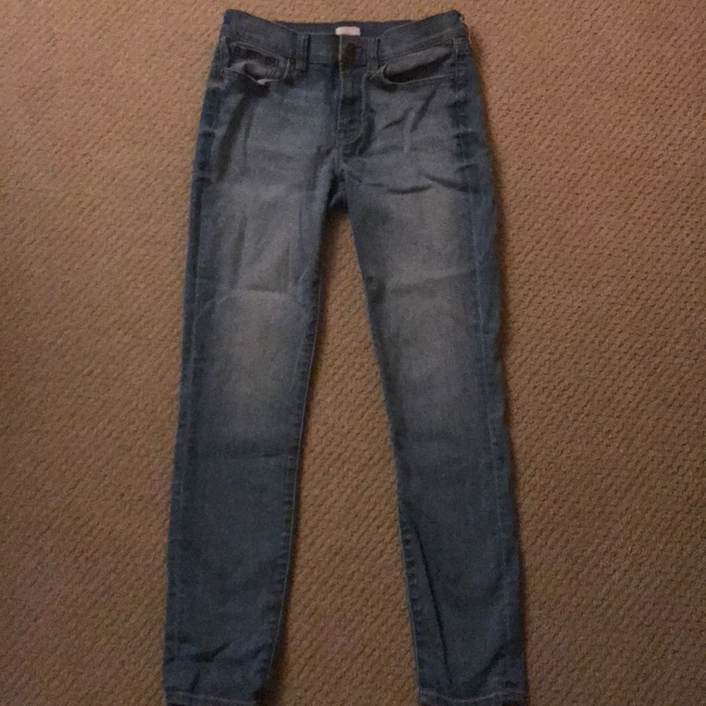 J CREW SKINNY TOOTHPICK JEANS MEDIUM WASH